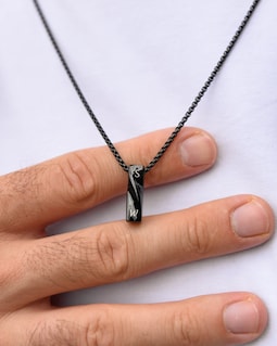 Custom Engraved Men’s Bar Necklace – Personalized Name or Message, Personalized Bar Pendant Necklace