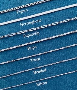 Stainless Steel Chain,Silver Chain Necklace,Rope Dainty Snake Chain Twist Chain Herringbone Necklaces for Women MenWaterproof,Christmas Gift
